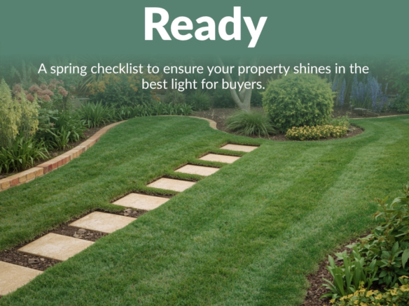 Tidy lawn and garden path, getting your section ready for sale photos in Christchurch